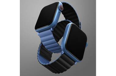 Pasek do Apple Watch 42/44/45/49 mm Uniq Revix dwukolorowy czarno - niebieski