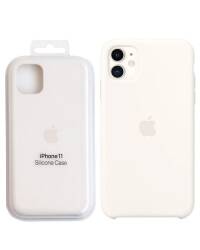 Etui do iPhone 11 Apple Silicone Case - białe - zdjęcie 1