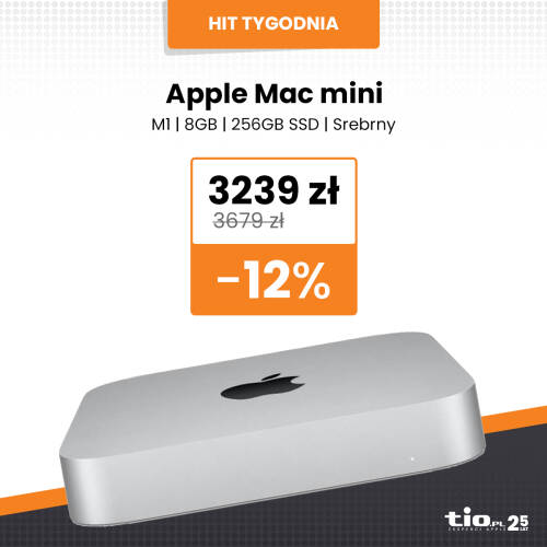 HIT TYGODNIA! Apple Mac Mini z procesorem M1 - 12% Taniej!