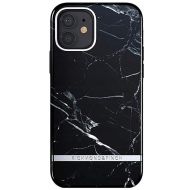 Etui do iPhone 12/12 Pro Richmond Finch Black Marble - czarne