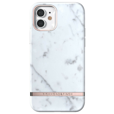 Etui do iPhone 12/12 Pro Richmond Finch White Marble - białe