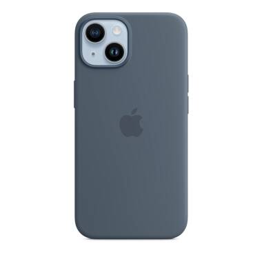 Etui do iPhone 14 Apple Silicone Case z MagSafe - sztormowy błękit