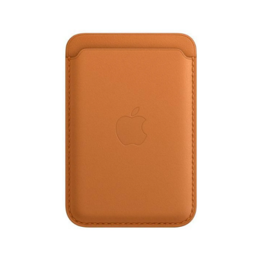 Apple skórzany portfel z MagSafe FindMy - złocisty brąz