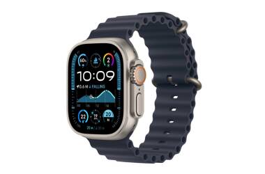 Apple Watch Ultra 2 49mm + Cellular tytan czarny z paskiem Ocean w kolorze granatu