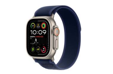 Apple Watch Ultra 2 49mm + Cellular tytan z opaską Trail w kolorze niebieskim - M/L