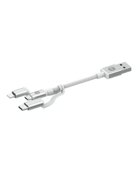 Kabel Mophie USB-A do microUSB, USB-C, lightning 1m - biały - zdjęcie 1