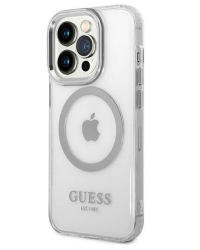 Etui iPhone 14 Pro Guess Outline Silver MagSafe przezroczyste Rzeszów - zdjęcie 2