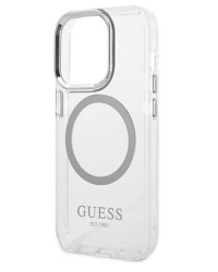 Etui Apple iPhone 14 Pro Guess Outline Silver MagSafe clear Warszawa - zdjęcie 3