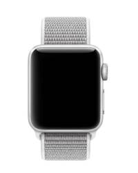 Pasek do Apple Watch 38/40mm z plecionego nylonu - porcelanowy  - zdjęcie 2