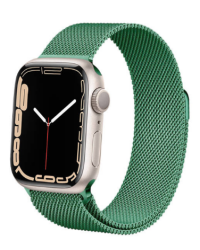 Rzeszów Pasek Apple do Apple Watch 42/44 Crong Milano Steel Green zielony - zdjęcie 2