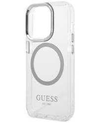 Etui iPhone 14 Pro Max Guess Outline Silver MagSafe przezroczysty Rzeszów - zdjęcie 4