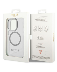 Etui do iPhona 14 Pro Max Guess Outline Silver MagSafe przezroczyste Warszawa - zdjęcie 5