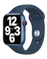 Apple Watch Pasek 45 silikonowy w kolorze Abyss Blue niebieski Rzeszów - zdjęcie 2