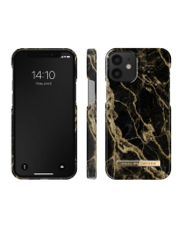 Etui iPhone 12 mini iDeal Golden Smoke Marble czarne Rzeszów - zdjęcie 2