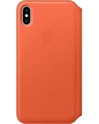 Etui do iPhone Xs Max Apple Leather Folio - oranż - zdjęcie 3