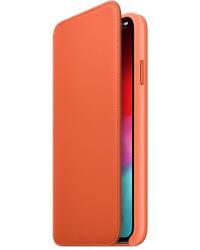 Etui do iPhone Xs Max Apple Leather Folio - oranż - zdjęcie 1