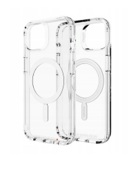 Etui do iPhone 13 gear4 Crystal Palace Snap MagSafe Clear - Białe - zdjęcie 3