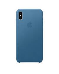 Etui do iPhone Xs Max Apple Leather Case - błękitne - zdjęcie 1