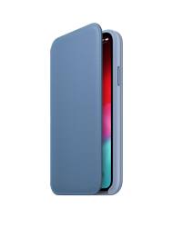 Etui do iPhone Xs Apple skórzane folio cornflower - zdjęcie 2