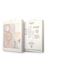 Rzeszów Etui iPhone 14 Pro Max Magsafe plus ładowarka Guess Charger 4G Gold Pink  - zdjęcie 5