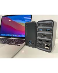 Stacja dokująca ESTUFF USB-C Dock 4K 15w1 - zdjęcie 9