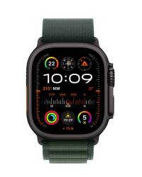 Apple Watch Ultra 2 49mm + Cellular tytan czarny z opaską Alpine w kolorze ciemno zielonym - Large - zdjęcie 9