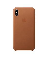 Etui do iPhone Xs Max Apple Leather Case - naturalny brąz - zdjęcie 1