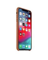 Etui do iPhone Xs Max Apple Leather Case - naturalny brąz - zdjęcie 2