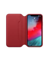 Etui do iPhone Xs Apple Leather Folio - czerwone - zdjęcie 3