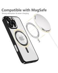 Etui do iPhone 16 Pro Kraków Tech-Protect MagFlex MagSafe shiny black - przezroczyste - zdjęcie 5