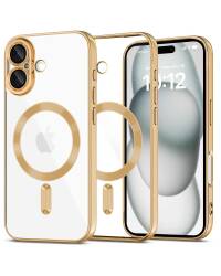 Etui do iPhone 16 Tech-Protect MagFlex MagSafe shiny gold - przezroczyste - zdjęcie 1