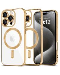 Etui do iPhone 16 Pro Tech-Protect MagFlex MagSafe clear gold - przezroczyste - zdjęcie 1