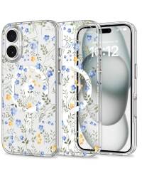 Etui do iPhone 16 Tech-Protect MagMood MagSafe spring flowers - przezroczyste - zdjęcie 1