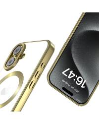 Etui do iPhone 16 Rzeszów Tech-Protect MagFlex MagSafe satin gold - przezroczyste - zdjęcie 2