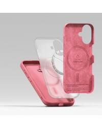 Etui do iPhone 16 Ringke Silicone MagSafe pink - różowe - zdjęcie 7