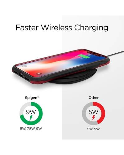 Ładowarka indukcyjna SPIGEN F305W FAST CHARGER - czarna - zdjęcie 5