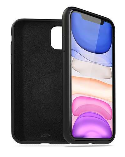 Etui do iPhone 11 Pro KMP Premium silicone case - czarne - zdjęcie 1