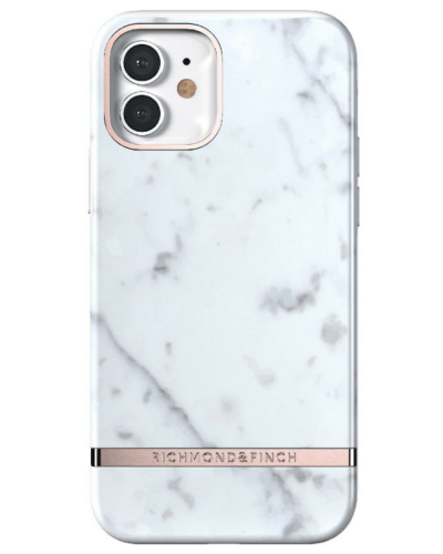 Etui do iPhone 12/12 Pro Richmond Finch White Marble - białe - zdjęcie 1