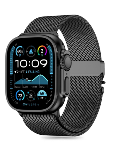 Pasek Apple Watch 42-49 Tech-Protect Milano Black - czarny - zdjęcie 1