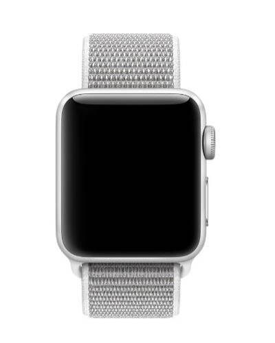 Pasek do Apple Watch 38/40mm z plecionego nylonu - porcelanowy  - zdjęcie 2