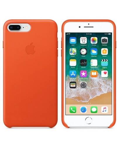 Etui do iPhone 7/8 Plus Apple Leather Case - soczysta pomarańcza  - zdjęcie 4