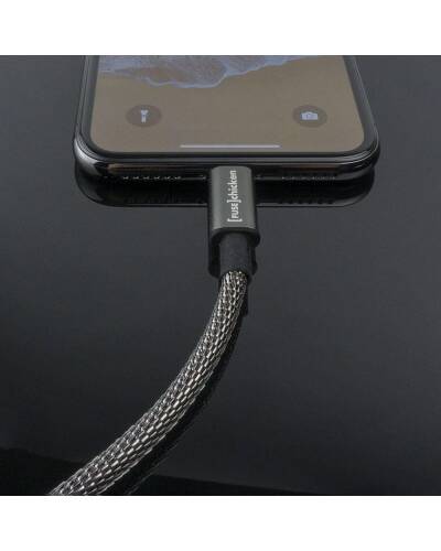 Przewód Lightning do iPhone/iPad Fuse Chicken Titan stalowy 1,5m - czarny - zdjęcie 7