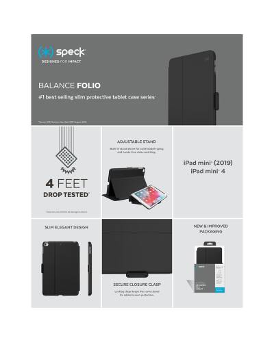 Etui do iPad mini 4/5 Speck Balance Folio fioletowe - zdjęcie 7