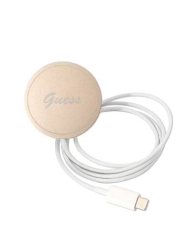 zestaw ładowarka Guess Charger 4G Gold Brown plus Etui do iPhone 14 Pro Magsafe - zdjęcie 3