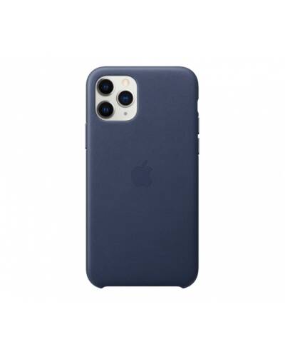 Etui do iPhone 11 Pro Max Apple Leather Case - nocny błękit - zdjęcie 1