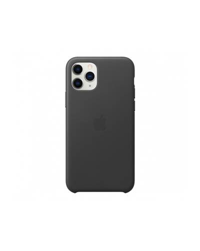 Etui do iPhone 11 Pro Max Apple Leather Case - czarne  - zdjęcie 1