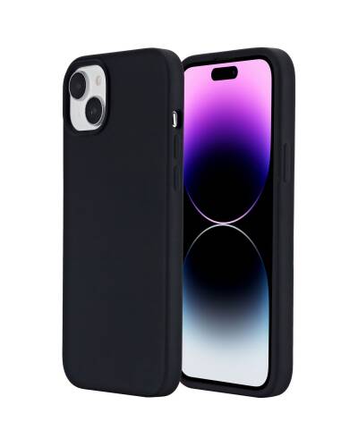 Etui do iPhone 15 Plus eSTUFF INFINITE RIGA Silicon Cover - czarne - zdjęcie 3