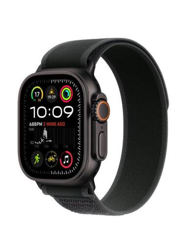 Apple Watch Ultra 2 49mm + Cellular tytan czarny z opaską Trail w kolorze czarnym - M/L  - zdjęcie 1