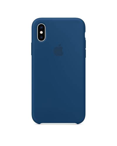 Etui do iPhone Xs Max Apple Silicone - burzowy błękit - zdjęcie 1