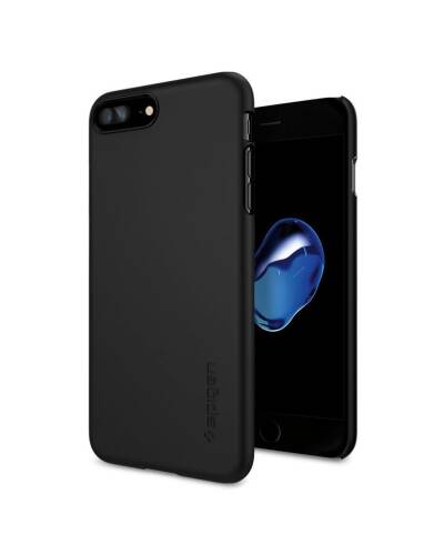 Etui do iPhone 7 Plus/ 8 Plus Spigen Thin Fit  - czarne - zdjęcie 1